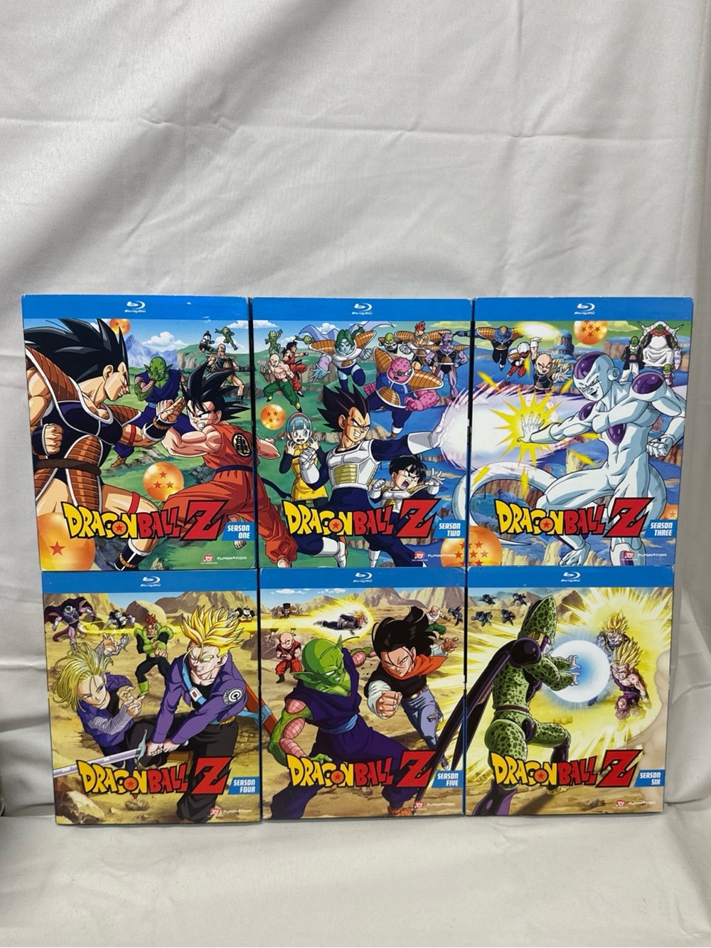Dragon Ball Z Blu-ray Box Set 1-6 all new except 1- Colorful Anime Covers